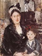 Berthe Morisot The Madam and her dauthter oil painting